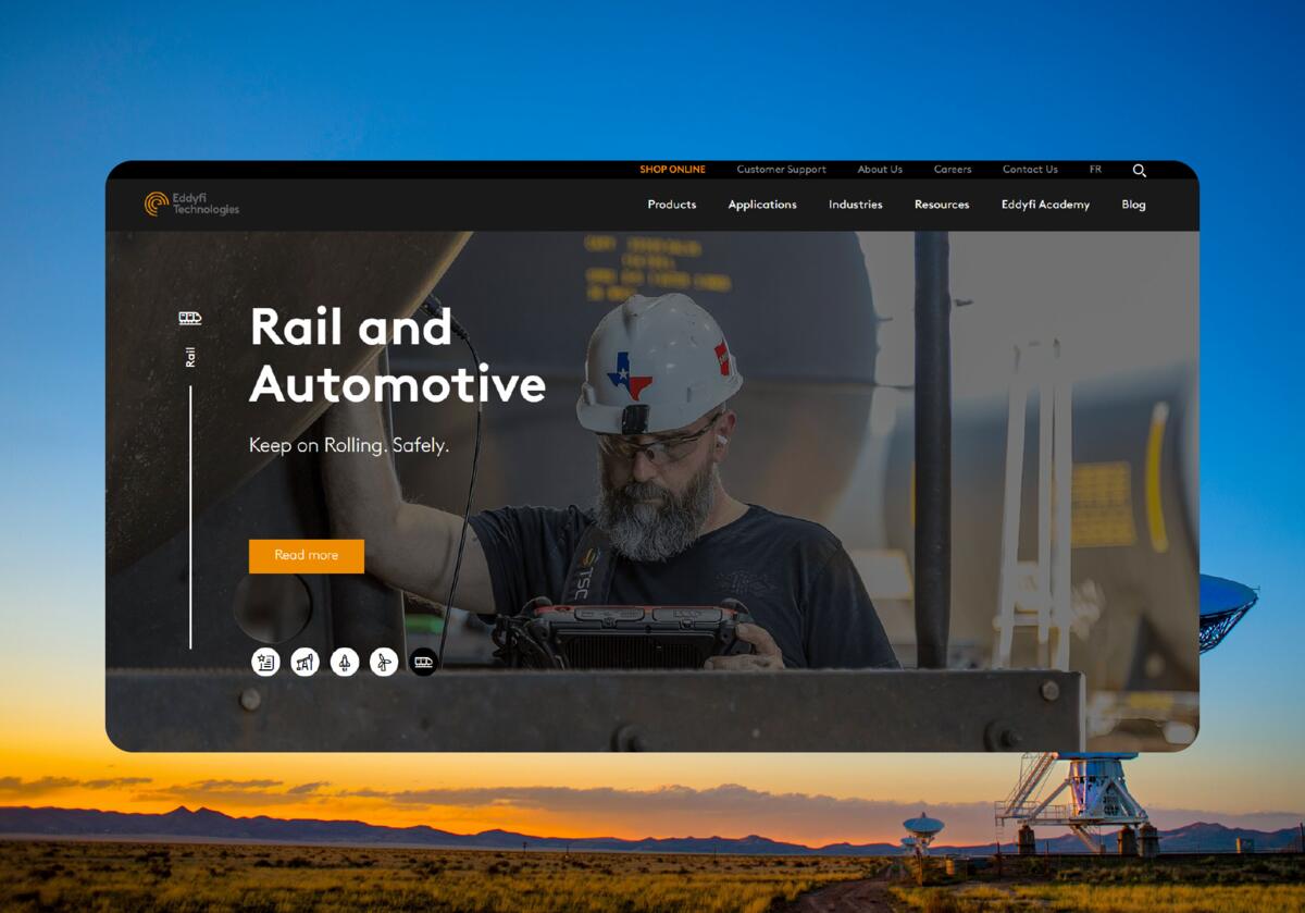 Site web d'Eddyfi Technologies